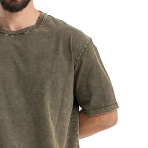 Camiseta de Algodón Lavado al Ácido, Estilo Retro Urbano, Suave y Relajada, Ropa Casual de Verano - Product Image 5
