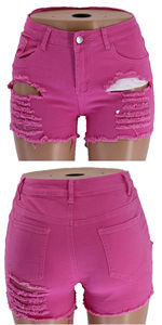 Ropa de Verano para Mujer, Jeans Casuales de Mezclilla, Cintura Alta, Cierre de Botones, Tela Suave y Transpirable para un Estilo Profesional - Product Image 5