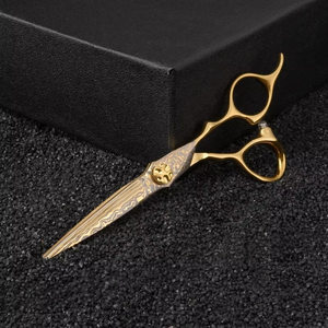 Premium Beauty Salon Scissor Hair Cutting Scissors Barber Salon Hairdressing <b>Shears</b> Stainless Steel Hair Cutting Scissors - Product Image 6