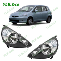 YLB Auto Part Voiture Phare Avant Phares Lampe De Voiture Pour Honda Fit Jazz 2004-2006 33151-SAA-H51 33101-SAA-H51