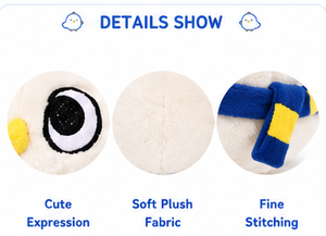 Stress Relief Soft <b>Ball</b> Plush Toy Squeaky <b>Dog</b> <b>Ball</b> Toy Pet Chew Toy Puppy Interactive Toy Cute OEM Wholesale - Product Image 3