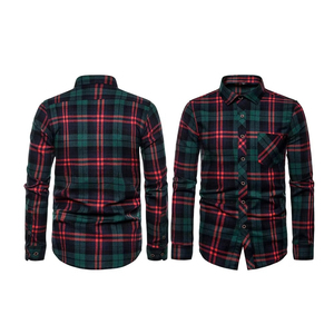 Chemise en flanelle pour homme, coton de qualité supérieure, manches longues, tissu doux et confortable, design à carreaux classique, pour les activités de plein air et les voyages - Product Image 3