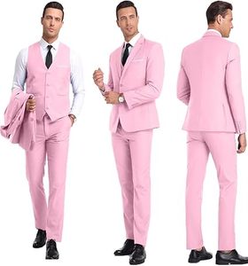 Traje de Novio Moderno, Corte Slim Fit, Pantalón y Chaqueta, Diseño de Lujo - Product Image 1