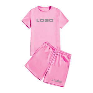 Ensemble décontracté d'été 2026 pour homme – Survêtement deux pièces 100 % coton avec t-shirt à manches courtes et short – Tendance - Product Image 3