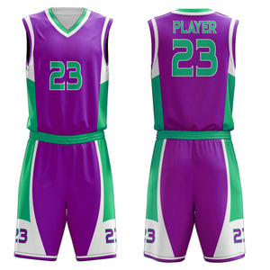 Ensemble d'uniformes de basket-ball personnalisés, bleu et blanc rayé, impression par sublimation, polyester respirant, maillot d'équipe unisexe pour adultes avec numéro - Product Image 1