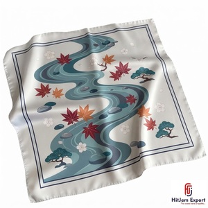 Écharpe de luxe imprimée en tissu doux, marque blanche, faible MOQ, personnalisation de la marque, fabricant textile OEM ODM, sur mesure Bali - Product Image 2