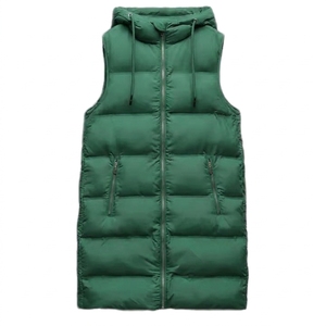 Custom Logo Men's Outdoor Lightweight Vest Stand Collar Zipper Pocket Winter <b>Jacket</b> Black Quilted Puffer Waistcoat Men's Vest - Product Image 4