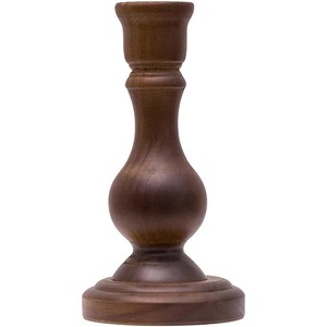 Paire de chandeliers en bois de Sheesham en gros |   Fait à la main, brun foncé |   Moradabad - Product Image 1
