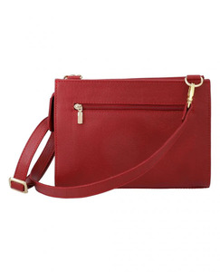 Elegante Bolso Bandolera Rojo de Cuero Genuino para Mujer, con Cierre, Correa Fija, Alta Calidad, Suave, Logotipo Personalizado OEM, Venta al Por Mayor, Gran Capacidad - Product Image 2