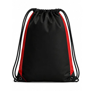 Sac à dos à cordon de serrage sérigraphié rouge, jaune et blanc, en Spandex/Polyester léger 360g, unisexe – Ne laissez pas l'occasion vous échapper ! - Product Image 3