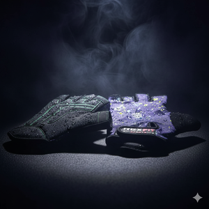 REX FIT Half <b>Finger</b> Gym Gloves Purple Galaxy Print Mesh Material Weight Lifting Adjustable Wrist <b>Strap</b> Unisex - Product Image 3