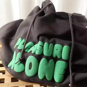Hoodie Streetwear Y2K Oversize Personnalisé à Impression Gonflée, Tissu Épais, avec Motif Toile d'Araignée en Strass et Personnalisation Complète - Product Image 1