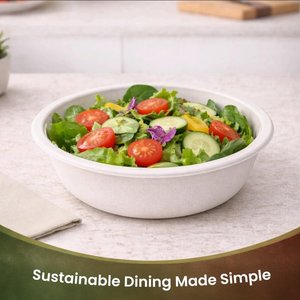 Arya Digital 100% Biodégradable 4oz (120ml) – Lot de 25 Bols Compostables Jetables pour Portions, Sauces, Desserts, Fêtes – Design Moderne - Product Image 3