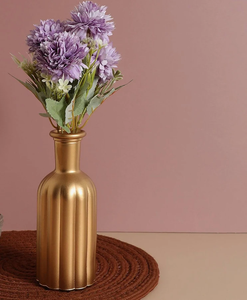 Jarrón de Metal Hecho a Mano con Diseño Elegante, Lujoso, Duradero y Ligero, Centro de Mesa Tradicional para Bodas, Decoración de Interiores para Sala de Estar - Product Image 1