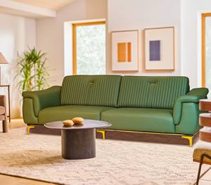 Sofá Esquinero en Forma de L VINCENT Premium de 17 Piezas, Tapizado en Cuero PU, Estructura de Madera Maciza de Sal, Patas de Látex Supersuave con Recubrimiento PVD, Espuma de Alta Densidad - Product Image 6