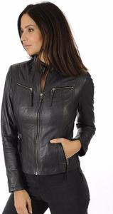 แจ็กเก็ตหนังสำหรับผู้หญิงแจ็กเก็ตหนังดีไซน์ใหม่ล่าสุดระบายอากาศได้ดี2023 - Product Image 4