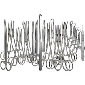 ชุดเครื่องมือสัตวแพทย์สแตนเลส 22 ชิ้น ชุดอเนกประสงค์สำหรับทำหมัน พร้อมคีมคีลลี่ และคีมหนีบหลอดเลือดแบบมอสกีโต้ - Product Image 1