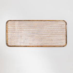 Cabecero Vandana Flux Merino para cama de 150 cm en madera de mango Yulara - Product Image 1