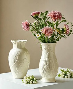 Traditional Porcelain <b>Vase</b> Matte Finish 16-24 Inches Exquisite Design Tabletop Flower <b>Vase</b> - Product Image 2