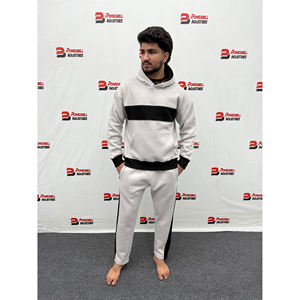 Conjunto de Sudadera con Capucha y Pantalones Deportivos para Hombre, Ecológico, de Felpa Francesa Suave, Grueso, Transpirable, Informal - Product Image 1