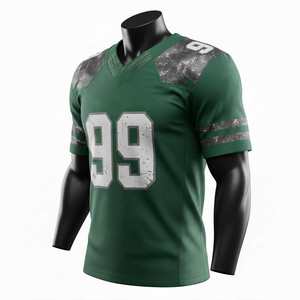 Maillot de football américain sublimé, dernier design, haute qualité, respirant, séchage rapide, vêtements d'entraînement, hauts personnalisés - Product Image 4