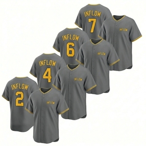 Maillot de football/baseball en maille 100 % polyester à séchage rapide, antibactérien, personnalisable avec nom d'équipe sur le devant, pour adultes, vente en gros à prix réduit - Product Image 5