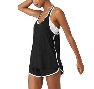 Camisola de Tirantes Finos con Cuello Redondo y Bordado Sólido para Mujer, Transpirable, Informal, de Verano, Top de Jersey Transparente, Más Vendida - Product Image 1