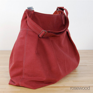 Sac fourre-tout en toile avec poignées en corde, ouverture supérieure, couleur unie, doublure en polyester, idéal pour le shopping quotidien - Product Image 2
