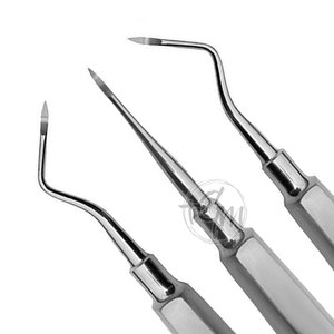 เครื่องมือถอนฟันแบบมืออาชีพ ทำจากสแตนเลส รุ่น Advanced Design Root Elevator สำหรับการผ่าตัดถอนฟัน - Product Image 6