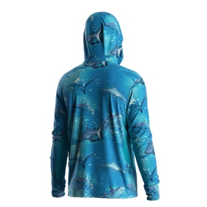 Fabricant OEM de sweats à capuche de pêche personnalisés en gros, avec protection UV, en jersey de polyester, marque privée, fabrication en vrac - Product Image 2