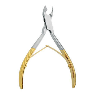 ที่ตัดหนังกำพร้าคุณภาพสูง ชุบทองบางส่วน ใบมีดคมกริบ แบบกล่อง ที่ตัดเล็บความงามพร้อมสปริงคู่ - Product Image 3