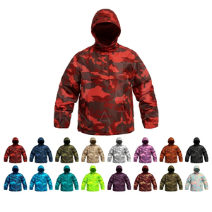 Soft Shell Custom Camouflage Design Hooded Windproof Protective Jacket Lightweight Outdoor Rainproof Protective <b>Coat</b> for Men - Product Image 1