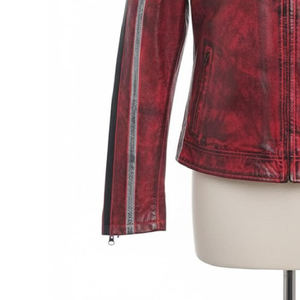 เสื้อแจ็คเก็ตหนังสไตล์วินเทจสำหรับผู้ชาย รุ่นใหม่ล่าสุดสำหรับฤดูใบไม้ผลิและฤดูใบไม้ร่วง ดีไซน์กระเป๋าเก๋ไก๋ แฟชั่นเสื้อแจ็คเก็ตหนัง - Product Image 4