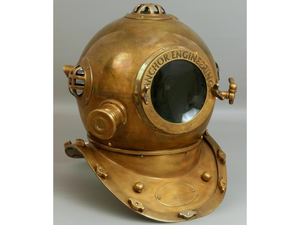 Casco de Buceo Náutico de Latón con Ancla, Estilo Vintage, para Decoración de Hogar, Oficina, Bar, Restaurante, Hotel, Estante o Escritorio - Product Image 6