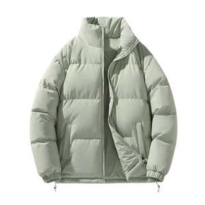 Men's Contemporary Quilted Puffer Jacket Full Zip Lightweight <b>Warm</b> Winter Casual Streetwear Outdoor Coat - Product Image 4
