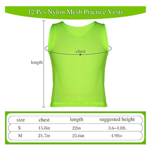 <b>Soccer</b> Pinnies Pennies Jersey Scrimmage Vest Breathable Mesh Sports Practice Jersey Training Bibs Youth Adult Kids Basketball - Product Image 2