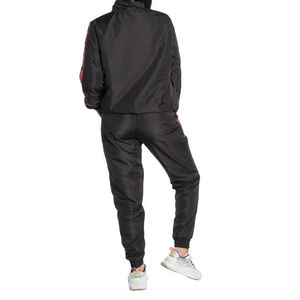 Conjunto corto de 2 piezas a prueba de viento para hombre, traje cortavientos, nuevo conjunto deportivo elegante con bloques de color, cierre de cremallera, tela de nailon. - Product Image 4