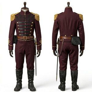 Uniforme Tradicional de Voltigeur, Confeccionado con Tela de Algodón/Lana de Alta Calidad, Transpirable y Ecológica, con Acabado Fino para Eventos - Product Image 1