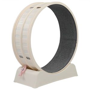 80*34*86CM White PP Track Connector Assembly Circular Design Gray Carpet 15kg Cat Treadmill 1 Cat Teaser Stick <b>Exercise</b> <b>Wheels</b> - Product Image 5