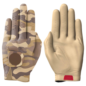 Nuevo Producto en Oferta, Agarres de Cuero Genuino Antideslizantes de Alta Resistencia con Cierre de Gancho y Bucle, Diseño de Camuflaje Desértico Personalizado para Hombre, de la Mejor Calidad - Product Image 4