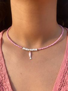 Collier ras du cou en perles de cristal de verre bleu sarcelle, pendentif goutte d'eau, perles facettées, pour femme, idéal pour les vacances d'été - Product Image 6