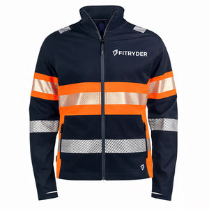 Chaqueta de Seguridad Reflectante Personalizada de Alta Visibilidad para Trabajadores, con Bolsillos para Herramientas con Cremallera de Alta Calidad, Resistente al Agua y Antiarrugas - Product Image 3