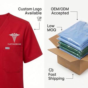 Uniformes Quirúrgicos Personalizados, Conjuntos de Uniformes para Enfermeras, 72% Poliéster, 22% Rayón, 6% Elastano, Traje de Hospital Elástico, OEM - Product Image 4