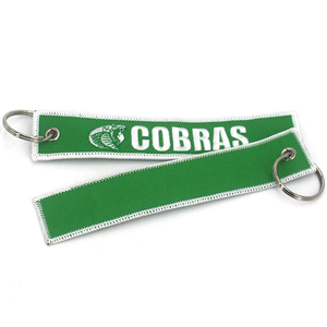 Porte-clés en tissu brodé, cadeau personnalisé, porte-clés, autres bijoux - Product Image 1