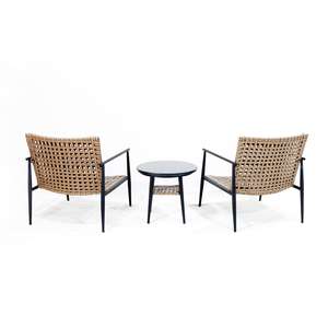 Stylish Comhome Plastic <b>Rattan</b> Lounge <b>Chair</b> with Soft <b>Cushions</b> and Built-in Storage for Poolside Comfort - Product Image 2