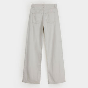 กางเกงขายาวทรงตรงแฟชั่นใหม่สำหรับผู้หญิง สวมใส่สบาย เอวสูง ระบายอากาศได้ดี สไตล์วินเทจ รับผลิตแบบ OEM - Product Image 6