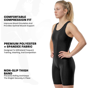 Combinaison de lutte personnalisable pour femmes, réduisant la fatigue musculaire, résistante aux frottements, pour les équipes - Product Image 2