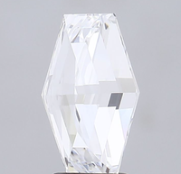Diamant synthétique certifié IGI 2,50 CT, taille hexagonale, couleur D, clarté VVS1, cultivé en laboratoire, 786684707 ROYAL GEMS pour la fabrication de bijoux