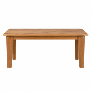 Mesa de Comedor Moderna de Madera de Teca Sólida, Ecológica, Impermeable, Rectangular, Escandinava, Hecha a Mano, Muebles de Comedor de Madera para Restaurante - Product Image 1