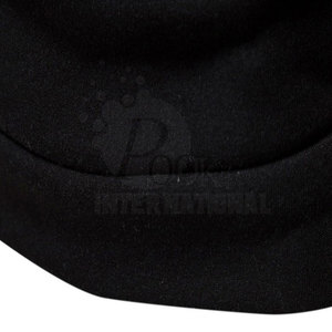 Sudadera con Capucha y Media Cremallera para Hombre, Corte Ajustado, Manga Larga, Estilo Casual para Otoño, Negra con Rayas Amarillas, Material de Poliéster Tejido - Product Image 4